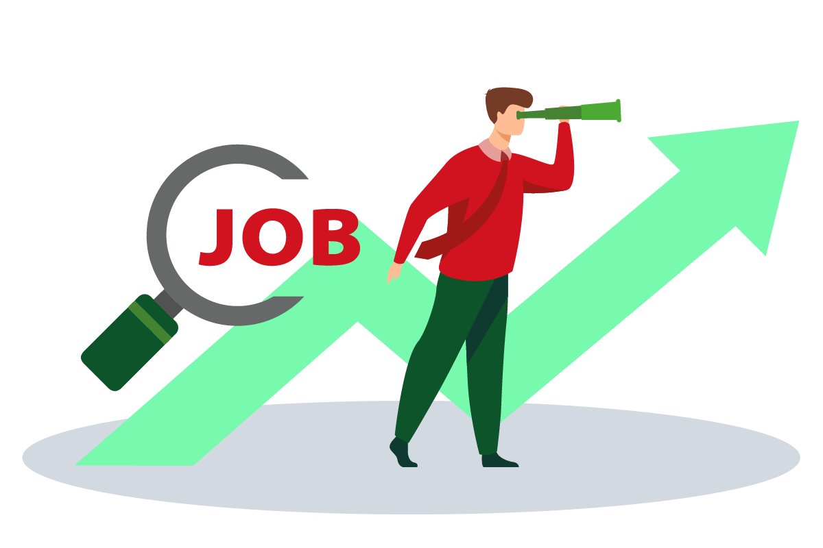 Jobsuche Illustration