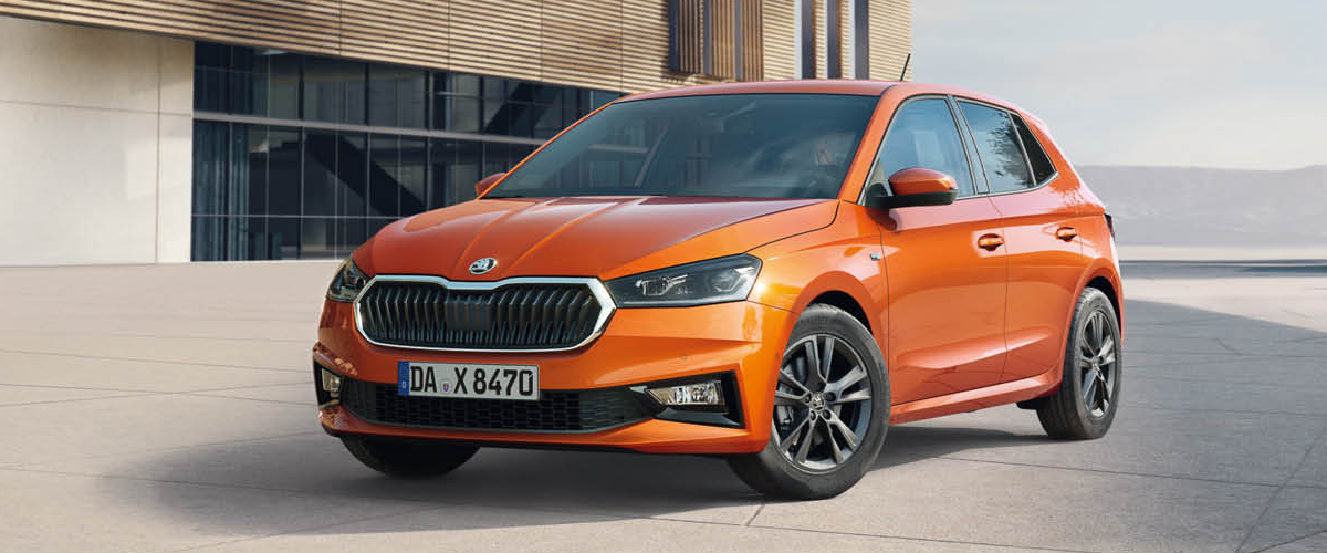 zu sehen: Skoda Fabia in orange