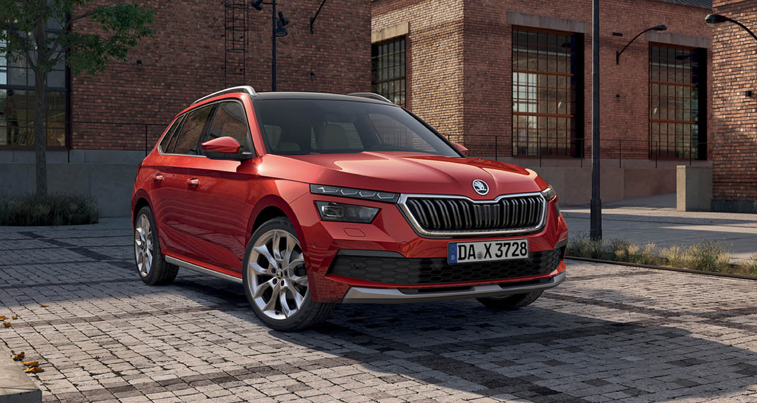 Bild zeigt einen blauen Škoda Octavia Combi Tour