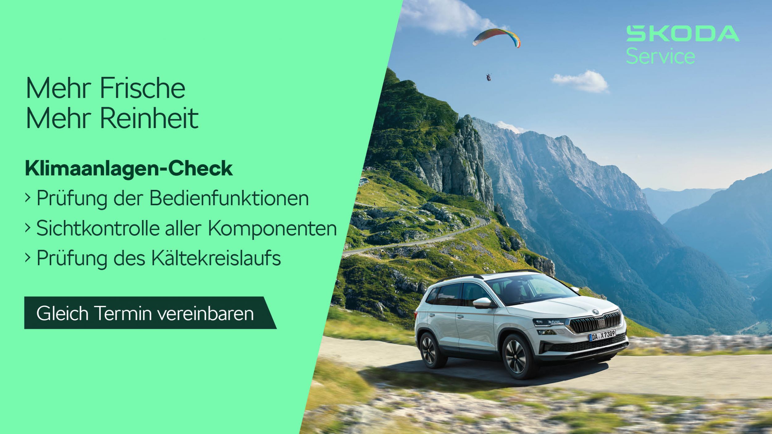 Škoda Service im Sommer