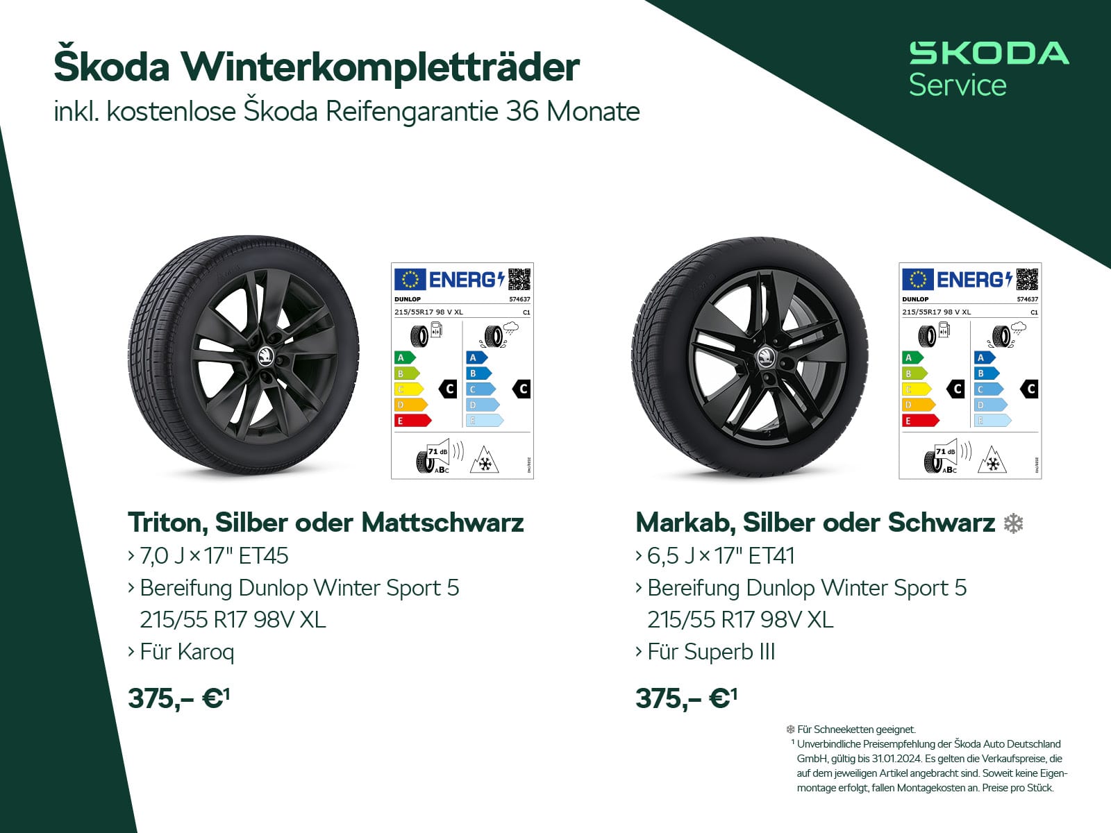 Škoda Zubehör für Winterservice bei [FIRMA_SHORT]
