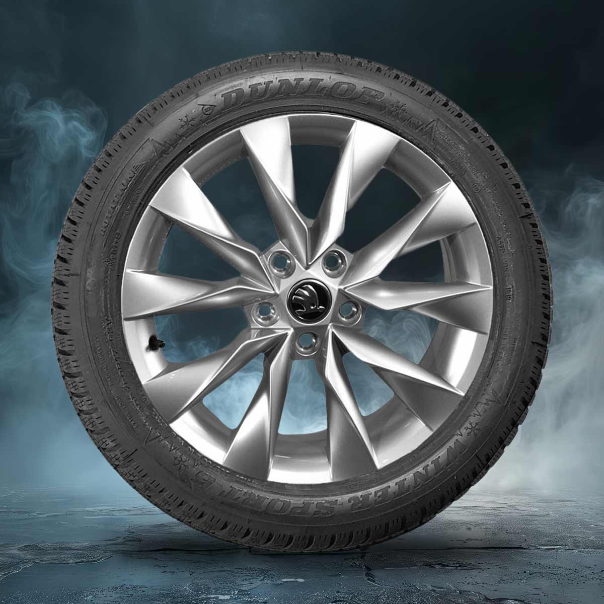 zu sehen: Winterkomplettrad Superb