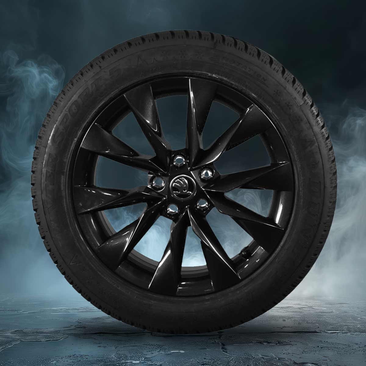 zu sehen: Winterkomplettrad für Superb